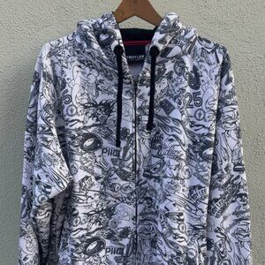 Rare Troy Lee Designs History Black White Hoodie Sweatshirt Men’s XL RARE